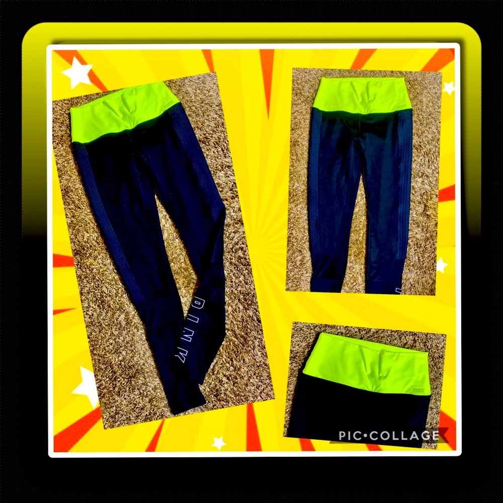 PINK By Victoria Secrets Size Small Black Leggings